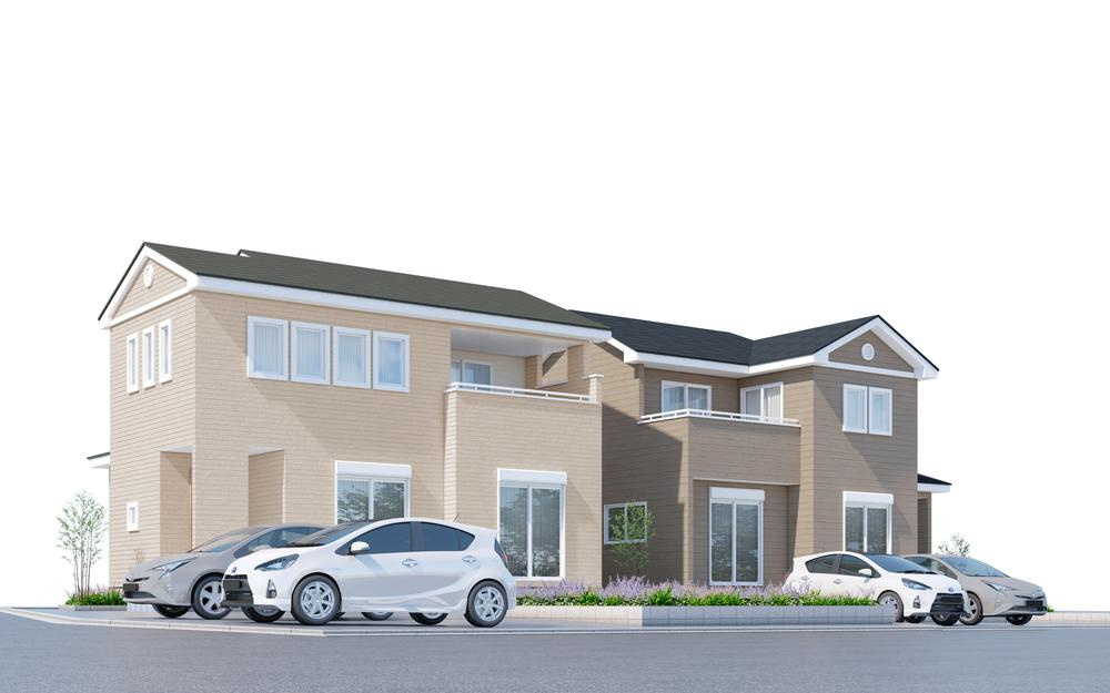 古河市諸川　新築戸建4の外観パース