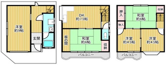 【間取り】 | ◆南上小阪◆中古戸建