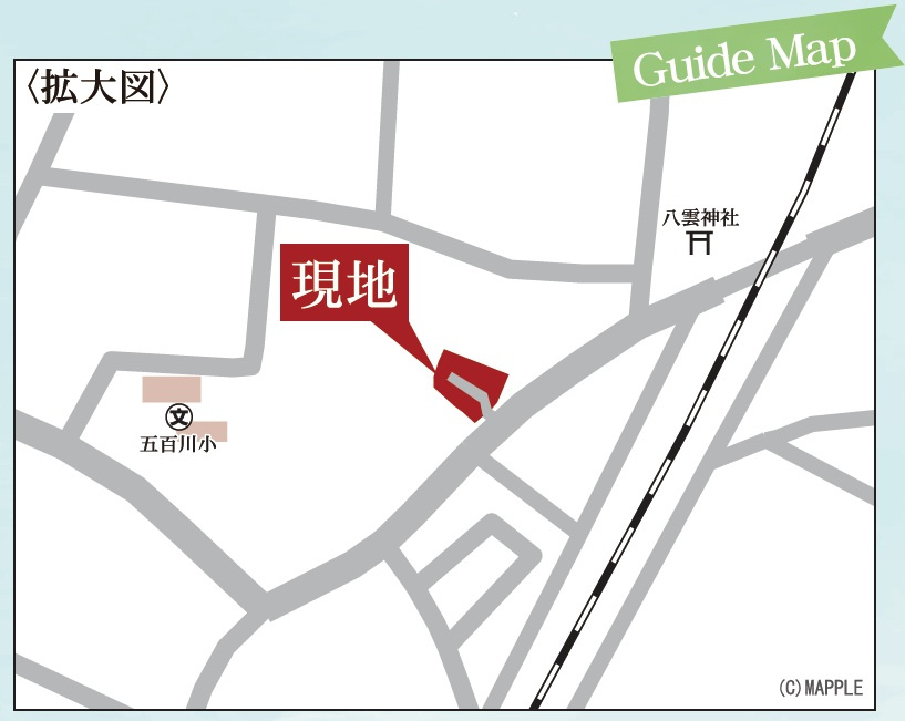 新築戸建・建売　本宮市仁井田五百川　Livele Garden　全6棟の地図