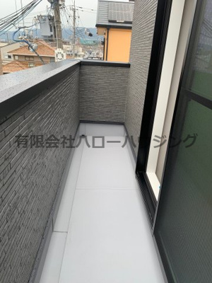 【バルコニー】 | PLAISIR荒木町　新築戸建 | 3階バルコニー
