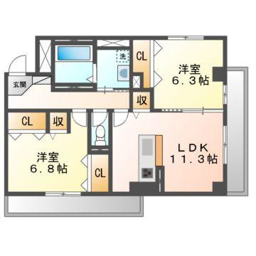 ｃｏｃｏ　ｆｅｒｍｅの間取り