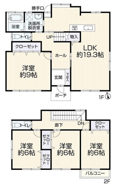 朝谷町　中古戸建の間取り
