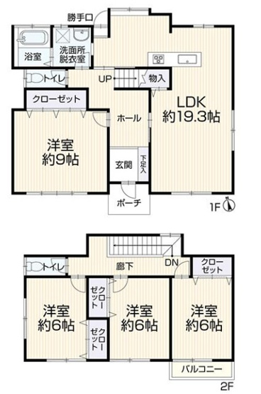 【間取り】 | 朝谷町　中古戸建