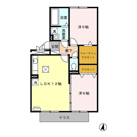 セジュール和幸Aの間取り