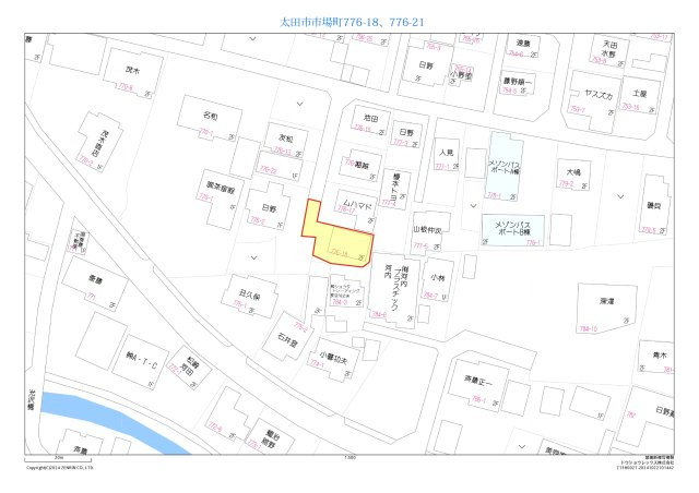 太田市市場町　中古住宅の地図|詳細