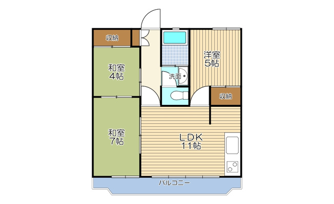 【間取り】 | 第2木山ビル