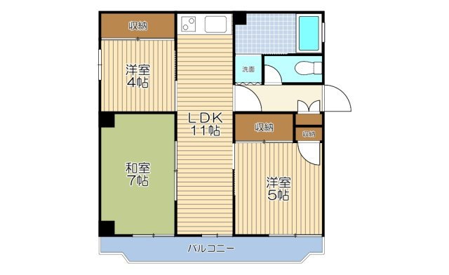 【間取り】 | 第2木山ビル
