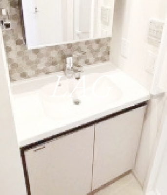 【洗面所】 | プライムガーデン赤塚 | 独立洗面台です。