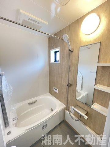 藤沢市下土棚３７３－７新築戸建の浴室|日々の疲れを癒すお風呂付です