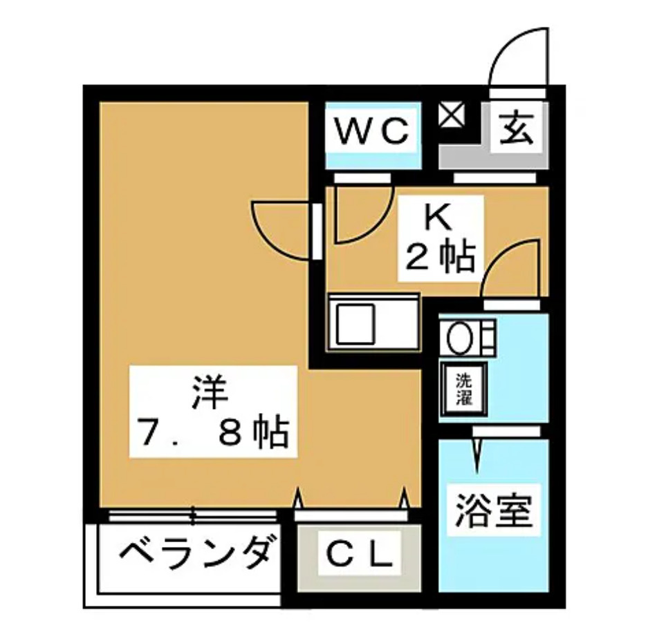 名古屋市北区大曽根4丁目　収益アパート　大曾根駅近の間取り