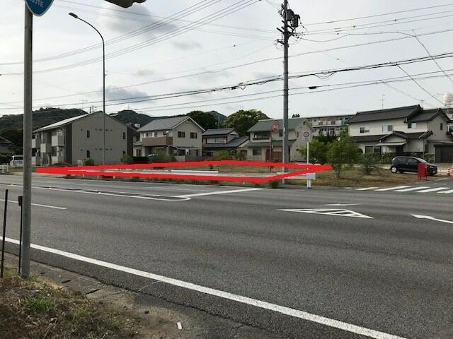 売地　蒲郡市大塚町大門19-1,17-2,18-4の前面道路含む現地写真|現地写真　前面道路含む