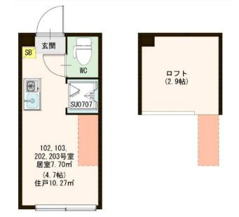 【間取り】 | ハーモニーテラス下高井戸Ⅴ