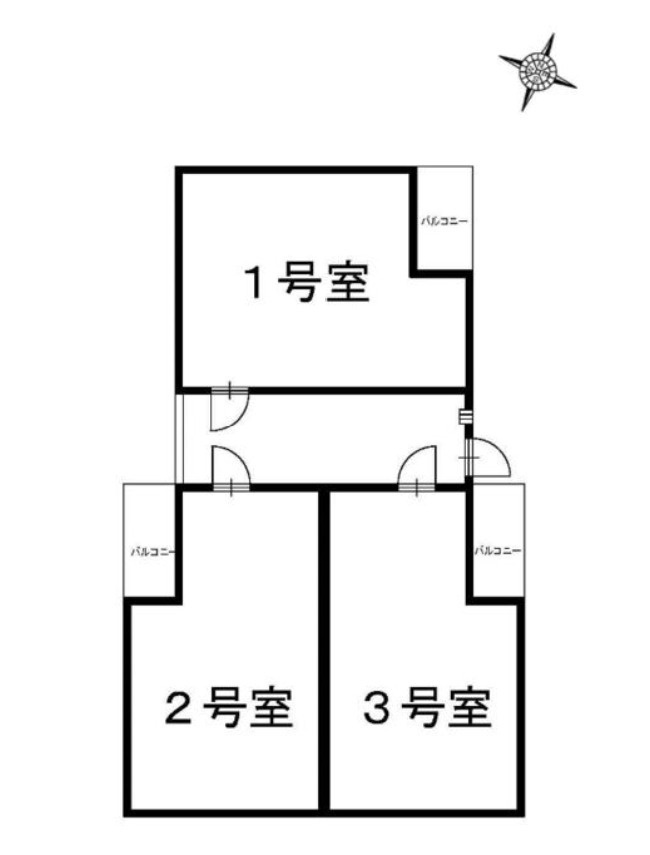 名古屋市中川区九重町　収益アパートの間取り
