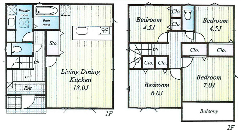 箕面市粟生新家３丁目　新築戸建の間取り