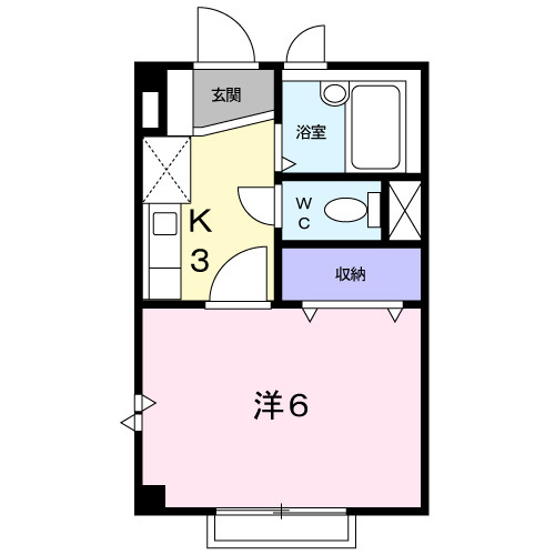 【間取り】 | シングルハイツ川島