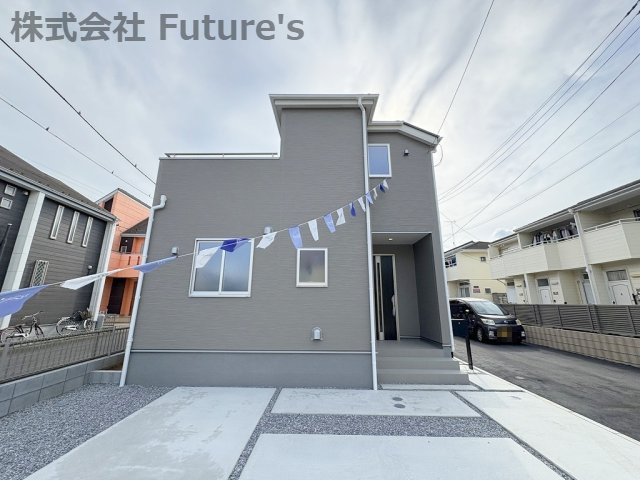 三郷市彦倉1丁目　新築戸建　全3棟　1号棟の外観|閑静な住宅街に佇む3棟！全棟並列2台駐車可能
