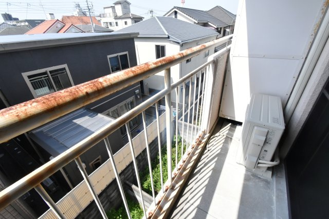 甲子園口ハイムのバルコニー