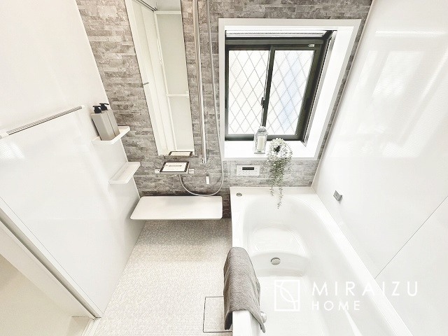 【浴室】 | 建物完成につき、実際のお部屋をごゆっくりご見学いただけます。お休みの日にご家族で見学はいかがでしょう。