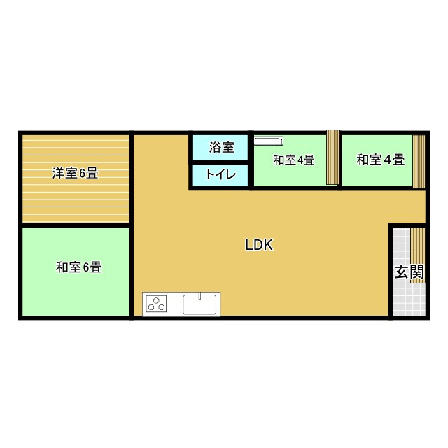 タバタ邸の間取り