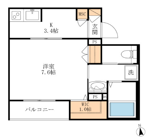 フェリシア梅島の間取り