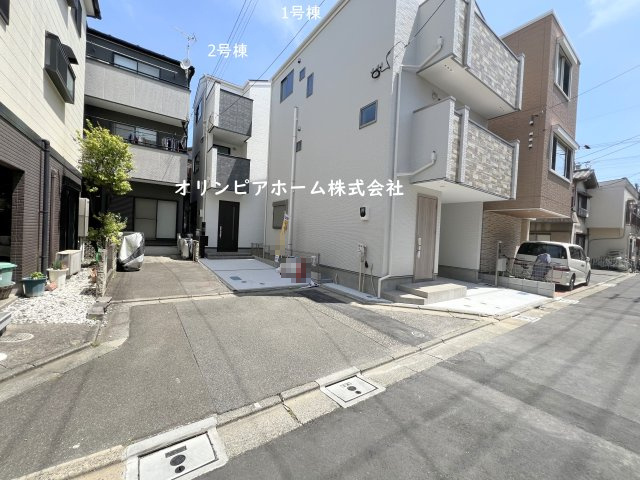 新築戸建 江東区東砂４丁目 4LDK カースペース　所有権19.44坪の前面道路含む現地写真