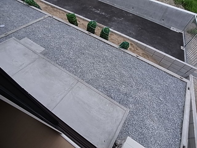 神戸市北区山田町下谷上字皆森のアパートのバルコニー|バルコニー