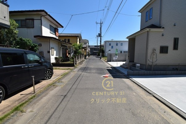 ハートフルタウン 　水戸市大塚町　3期　Aの前面道路含む現地写真|現地撮影（2025年7月）