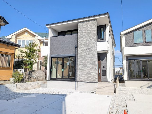 八王子市　元本郷町　新築一戸建て　１０期の外観|～西八王子駅徒歩18分　ZEH水準　南道路で陽当たりの良いデザイン住宅～