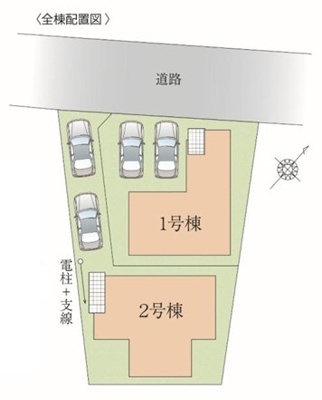 【区画図】 | 藤沢市鵠沼松が岡6期 新築戸建 全2棟