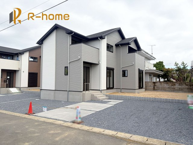 水戸市酒門町15期　新築戸建て　2号棟の外観|ご予約を頂ければ、『平日』はもちろん『早朝』や『夜間』もご見学可能です♪お気軽にお申し付けください♪