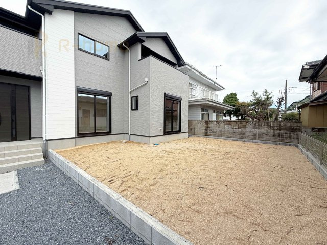 水戸市酒門町15期　新築戸建て　2号棟の庭|広々とした日当たりの良いお庭！お子様の遊び場などお家時間を満喫♪