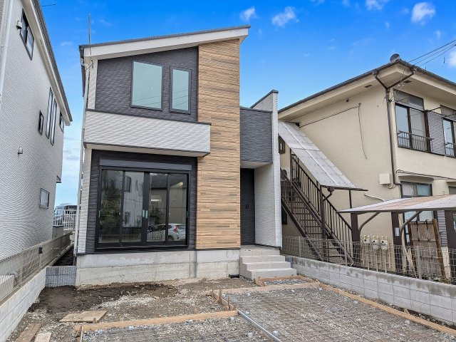 八王子市　元本郷町　新築一戸建て　１０期の外観|～西八王子駅徒歩18分　ZEH水準　南道路で陽当たりの良いデザイン住宅～