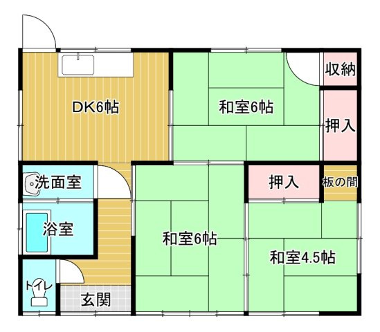 【間取り】 | 窪田貸家