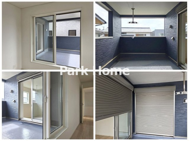 高知市役知町　新築戸建てのバルコニー