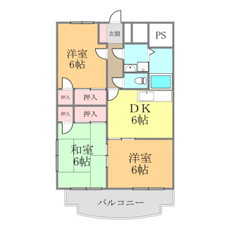 【間取り】 | グリーンピア鷹の子・