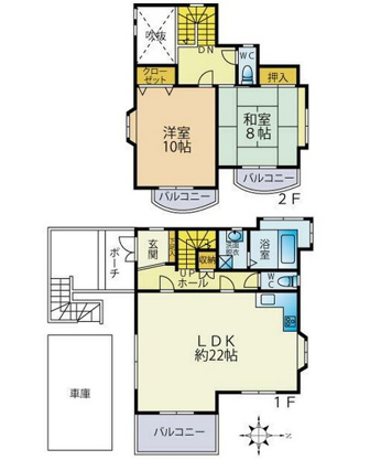 【間取り】 | 大室高原別荘地　戸建