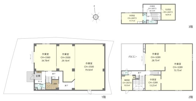 久地2丁目　売工場の間取り|三井ホーム施工の注文施工の工場です。