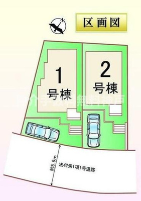 【区画図】 | 神戸市垂水区桃山台6丁目　新築戸建2号棟　仲介手数料無料！ | 垂水区桃山台6　新築2号棟　仲介手数料無料！