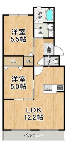 マンショントーメイの間取り