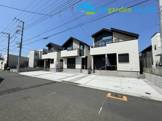 藤沢市鵠沼海岸2期　新築戸建　全3棟2号棟の外観