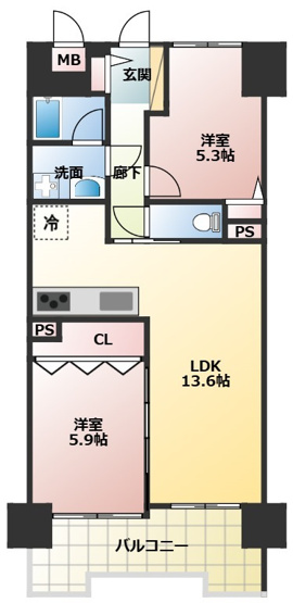 【間取り】 | ダイアパレス保田窪 | 間取り図修正箇所なければこのままご使用ください！（こちらのコメントは削除してください）