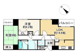 【間取り】 | コスモ守山5番館