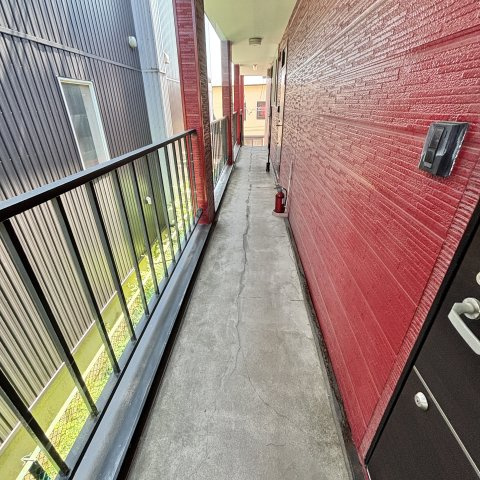 ハイツ蘭のバルコニー