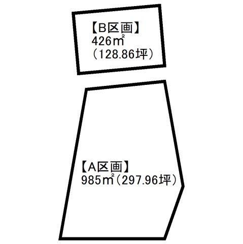 岡崎市岡町借地の区画図
