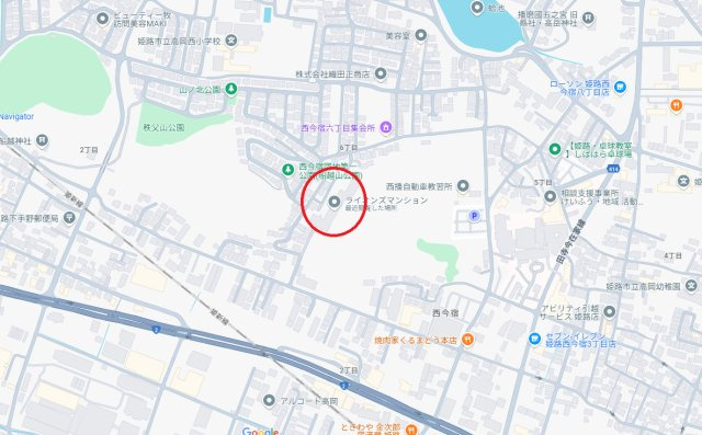 ライオンズマンション姫路西今宿　姫新線「播磨高岡駅」10分の地図