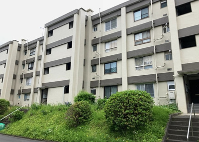 【現況写真】 | 緑ヶ丘第３住宅２３０２号棟 | 道幅が広い場所は日当たりや風通が良好です。幅が広いのですれ違いも可能ですし大きな車でも駐車可能！一方で、大型車が通ることも多くなるため交通量の増加により騒音に繋がります。また土地の値段が高くなります。