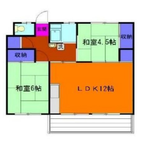 【間取り】 | 緑ヶ丘第３住宅２３０２号棟 | 2LDKは、リビングダイニングキッチンと二つの居室がある間取りでございます。夫婦や小さなお子さんのいるご家庭に特におすすめで、リビングで家族団らんを楽しみつつ、個室でプライベートな時間も確保できます。