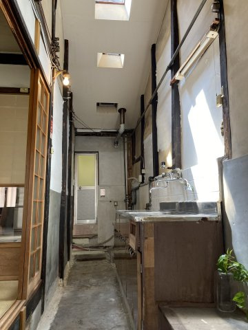 薬園町京町屋の玄関