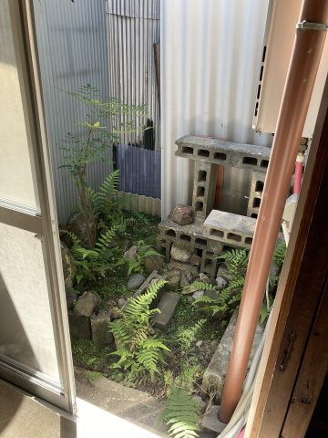 薬園町京町屋の庭