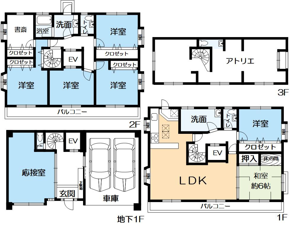 本山北町6丁目戸建の間取り